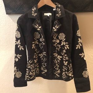 Stetson Jacket - Black - Embroidered